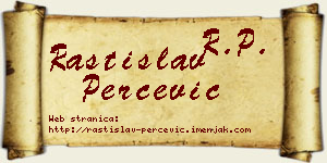 Rastislav Perčević vizit kartica